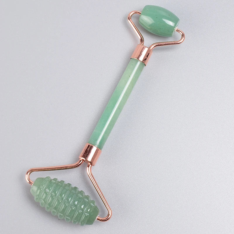 Rose Gold Jade Roller and Gua Sha Set