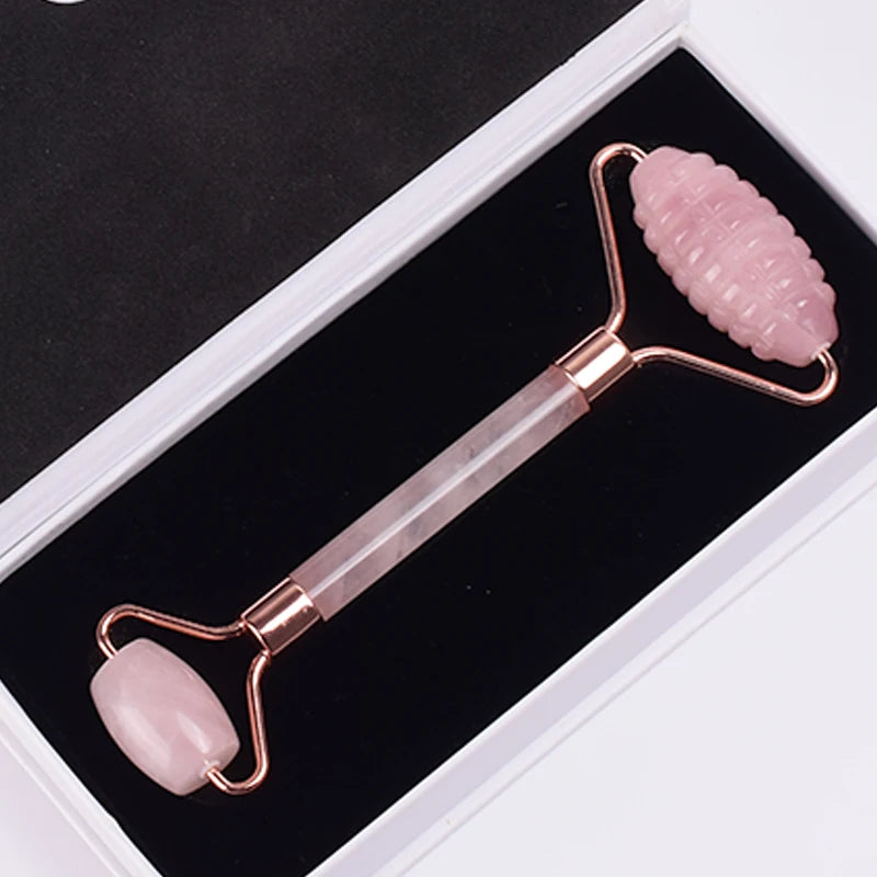 Rose Gold Jade Roller and Gua Sha Set