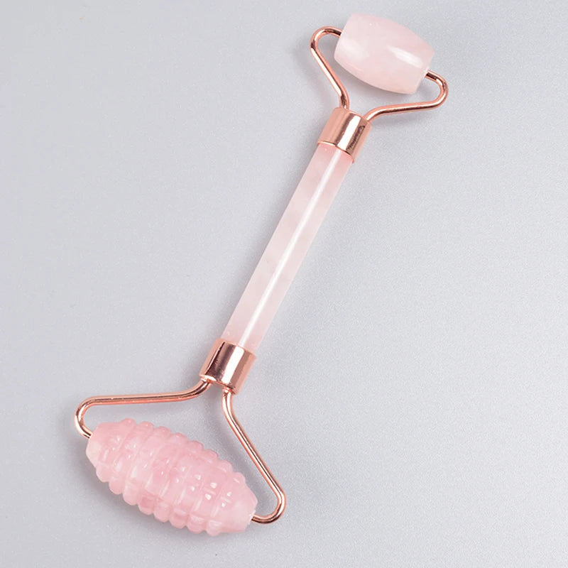 Rose Gold Jade Roller and Gua Sha Set