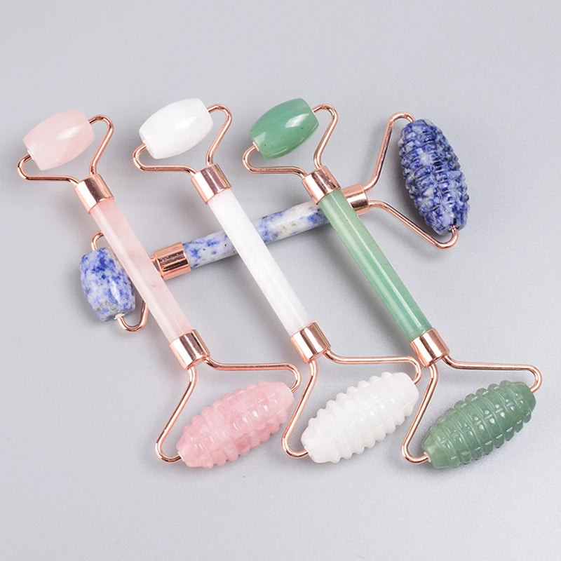 Rose Gold Jade Roller and Gua Sha Set