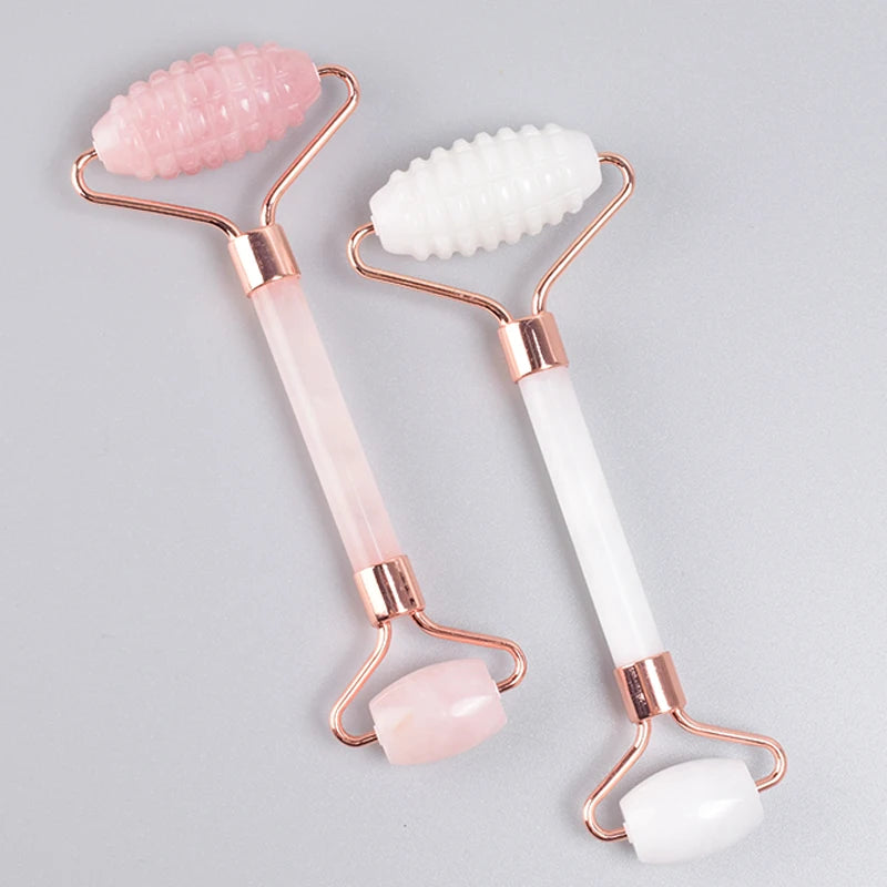 Rose Gold Jade Roller and Gua Sha Set
