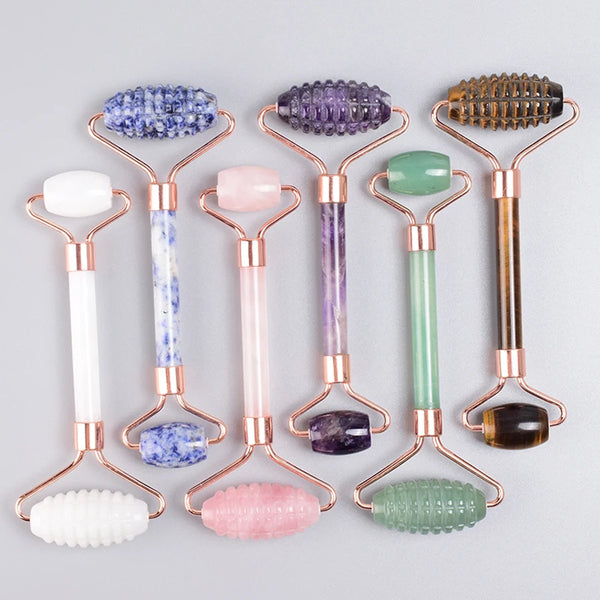 Rose Gold Jade Roller and Gua Sha Set