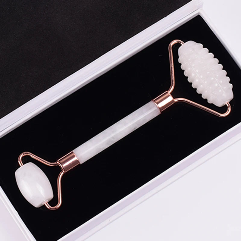 Rose Gold Jade Roller and Gua Sha Set