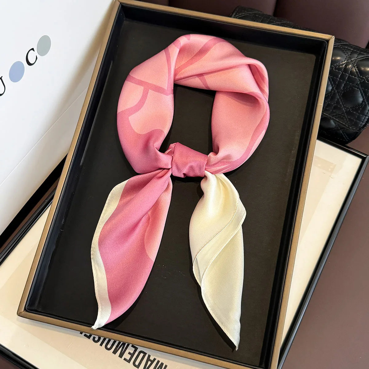 Elegant 100% Natural Silk Square Scarf