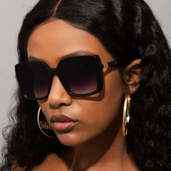 Vintage Luxury Oversized Square Sunglasses