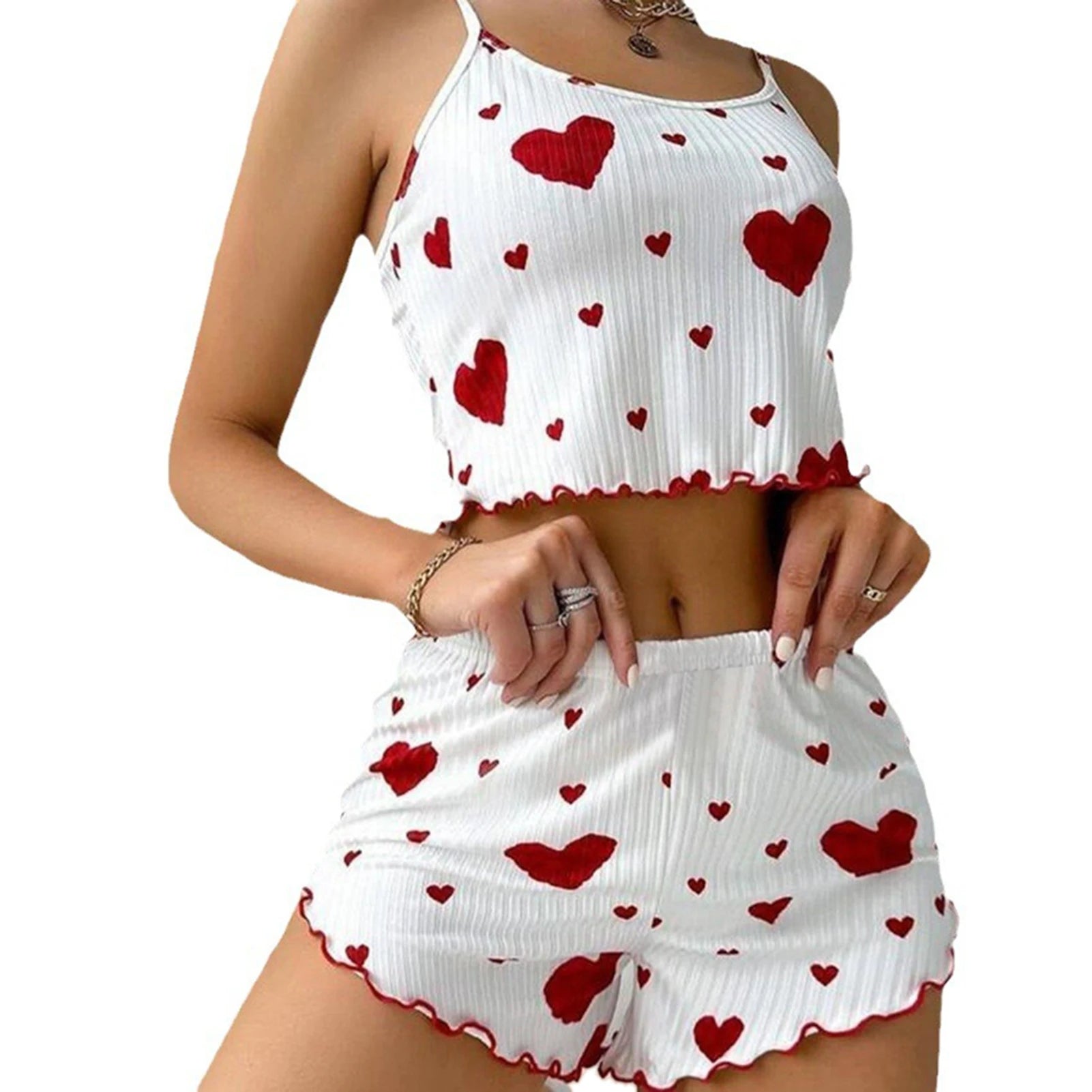 Soft Printed Tank and Shorts Sleepwear