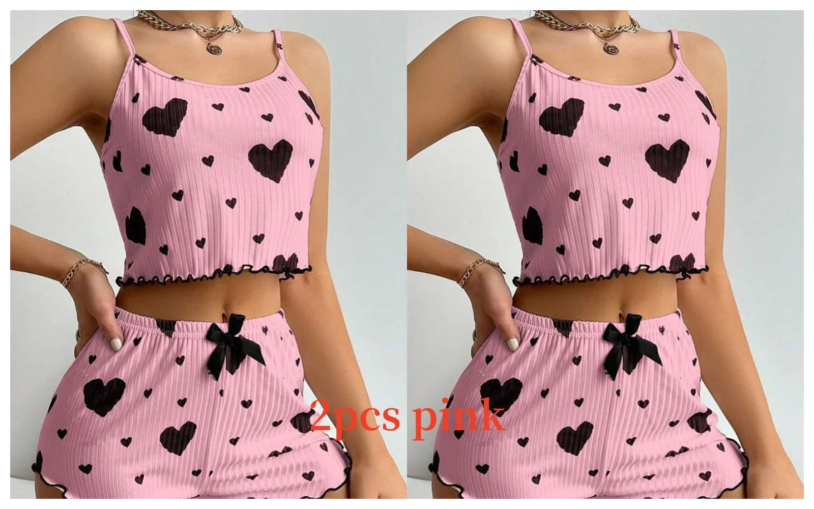 Soft Printed Tank and Shorts Sleepwear