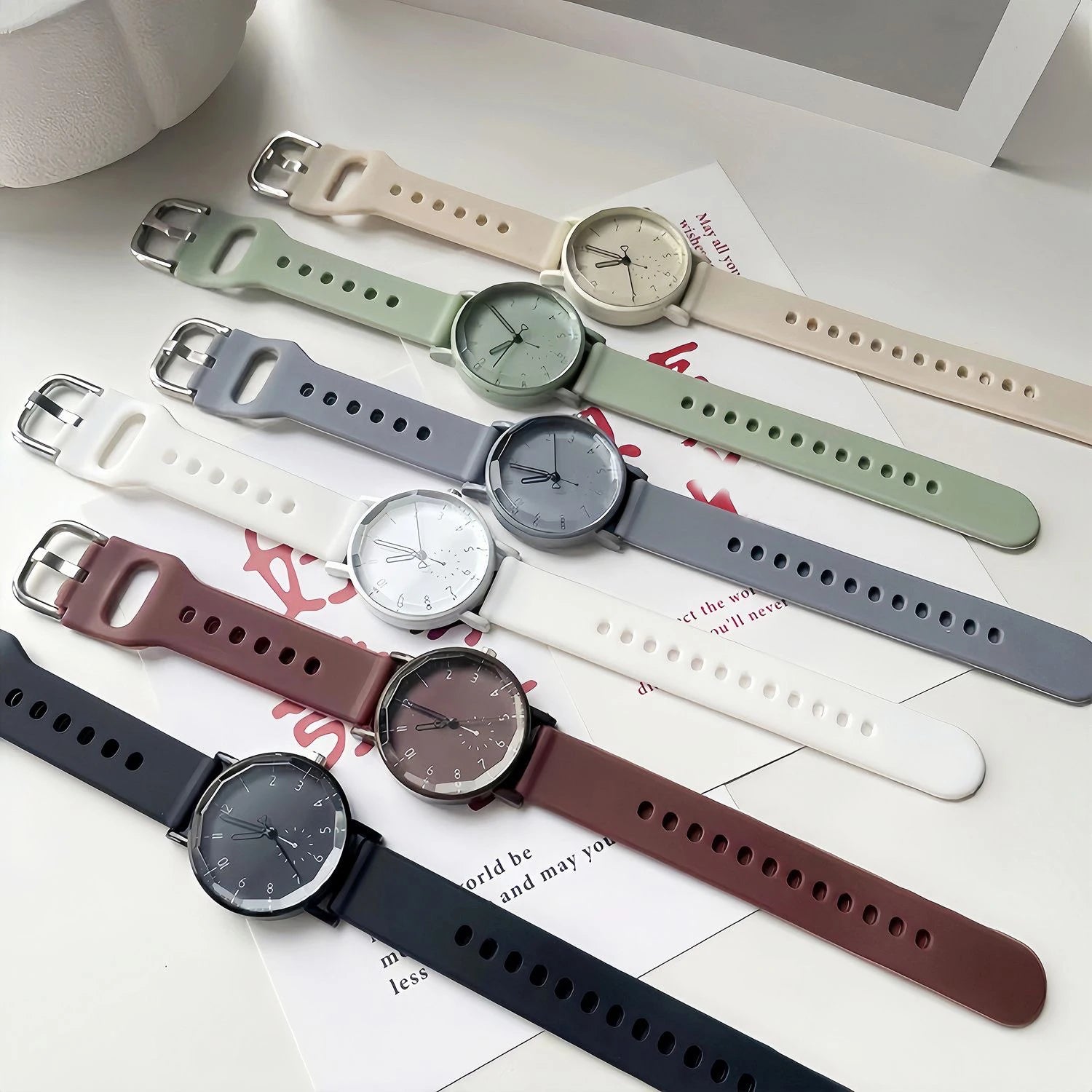 Dial Candy Color Silicone Watch