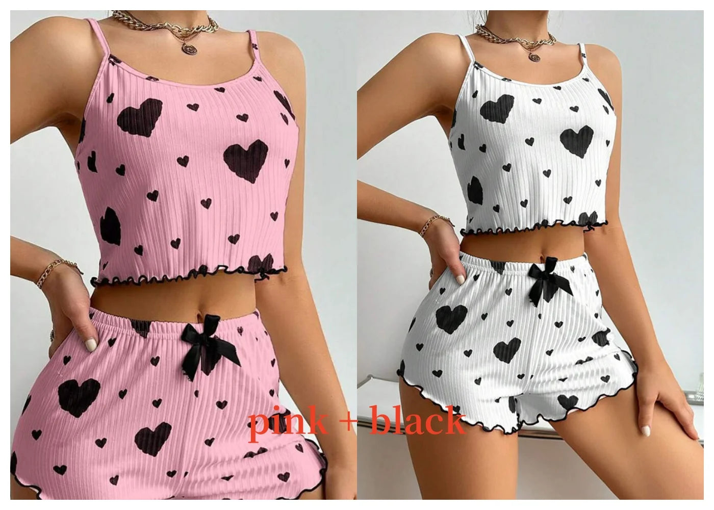 Soft Printed Tank and Shorts Sleepwear