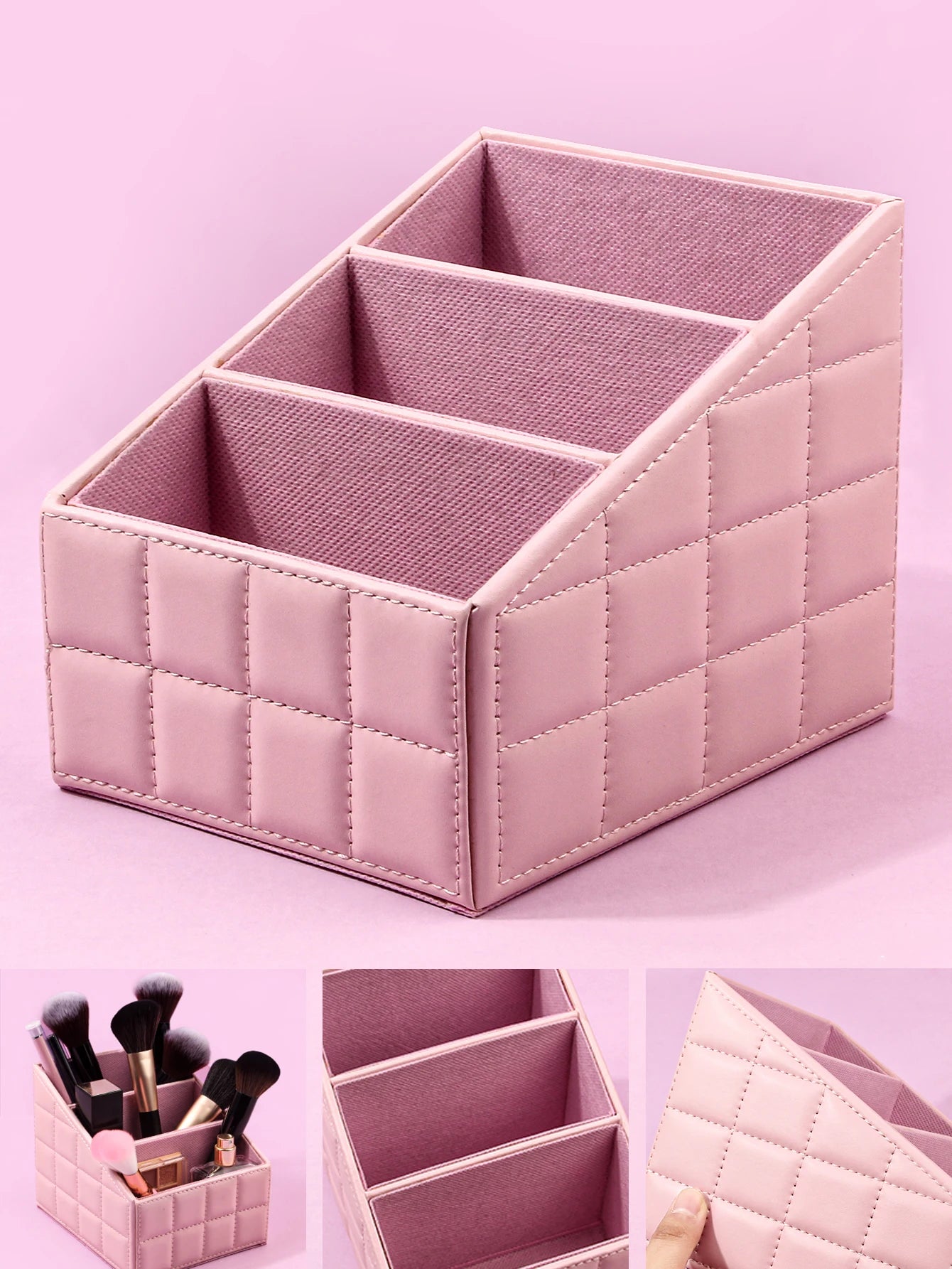 Large Capacity Cylinder Makeup Brush Organizer