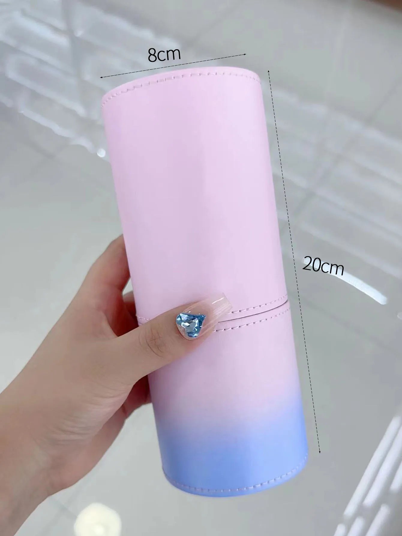 Large Capacity Cylinder Makeup Brush Organizer