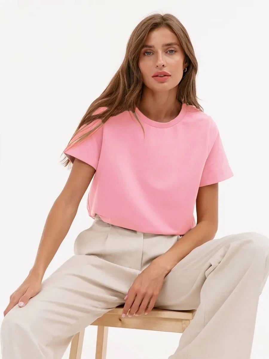 Casual Loose 100% Cotton T-Shirt