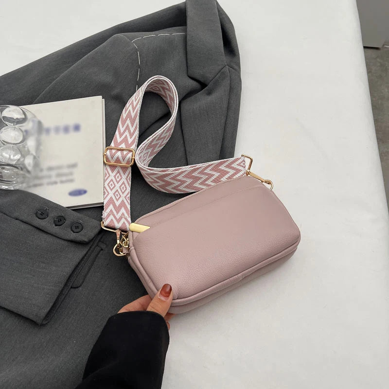 Minimalist Vegan Leather Crossbody Bag