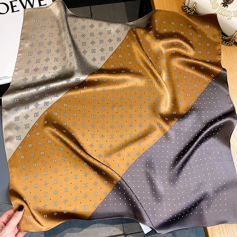 Elegant 100% Natural Silk Square Scarf