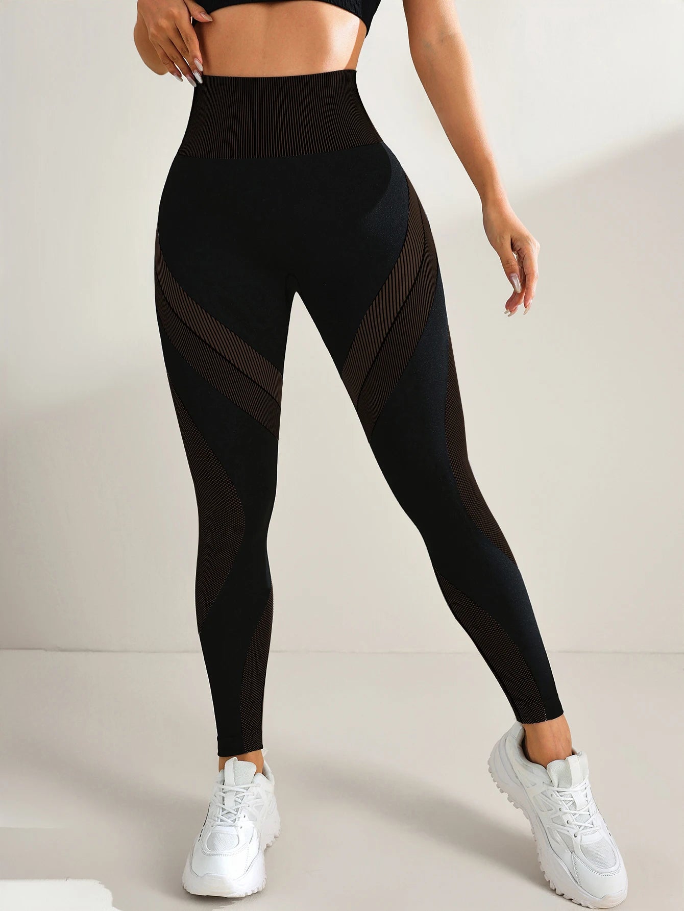High-Waist Seamless Scrunch Yoga Leggings