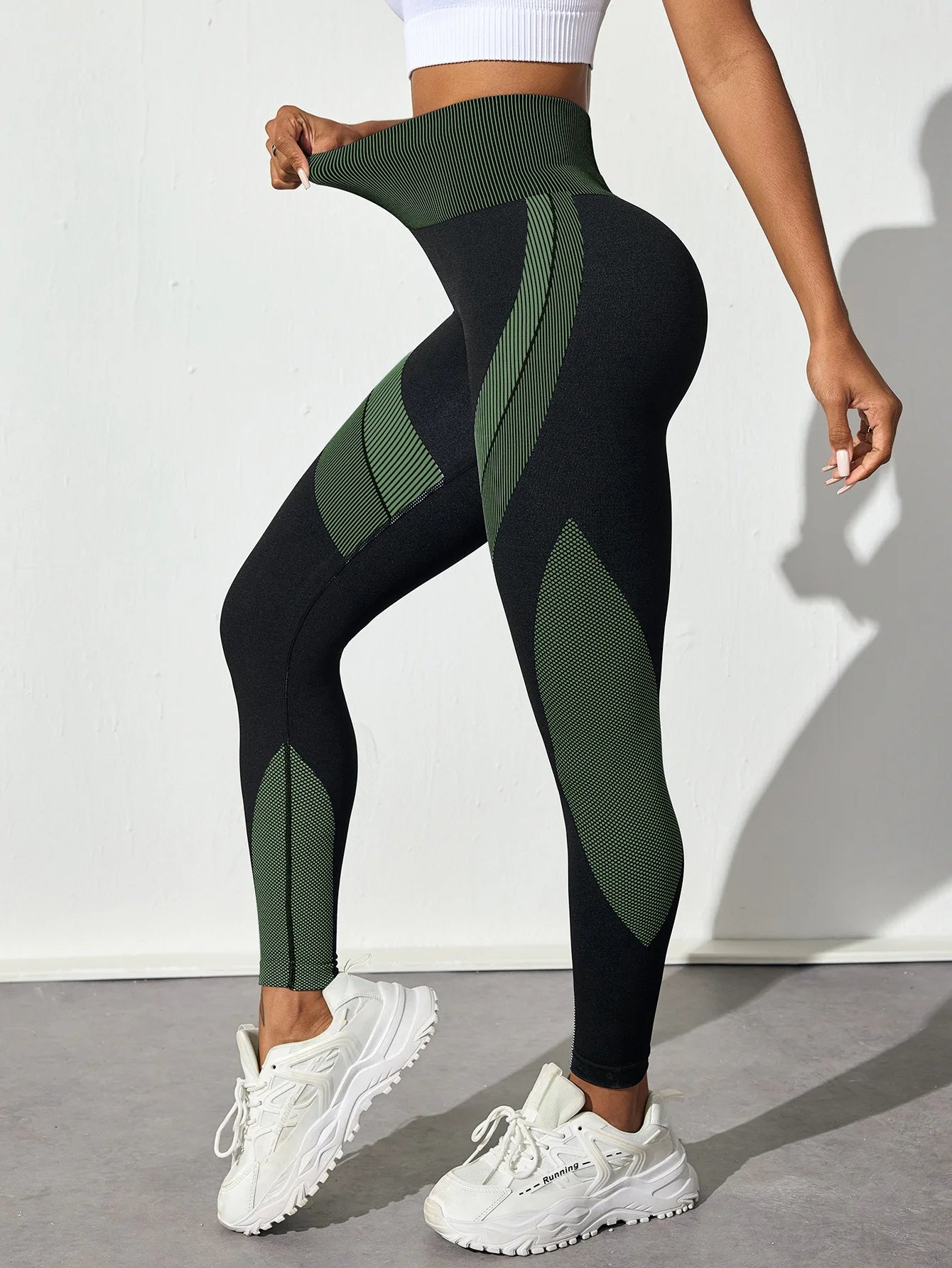 High-Waist Seamless Scrunch Yoga Leggings