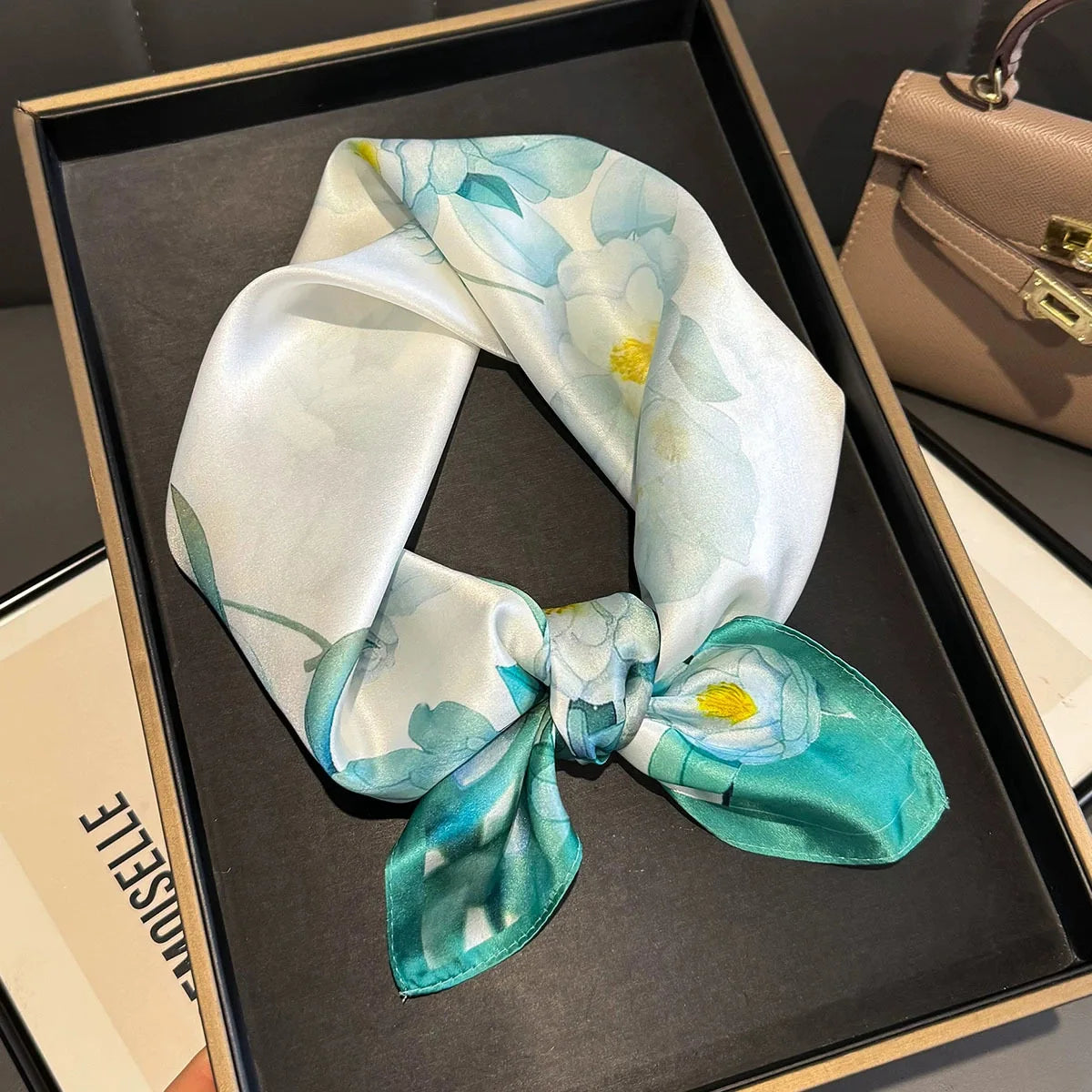 Elegant 100% Natural Silk Square Scarf