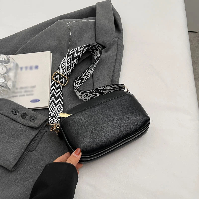 Minimalist Vegan Leather Crossbody Bag