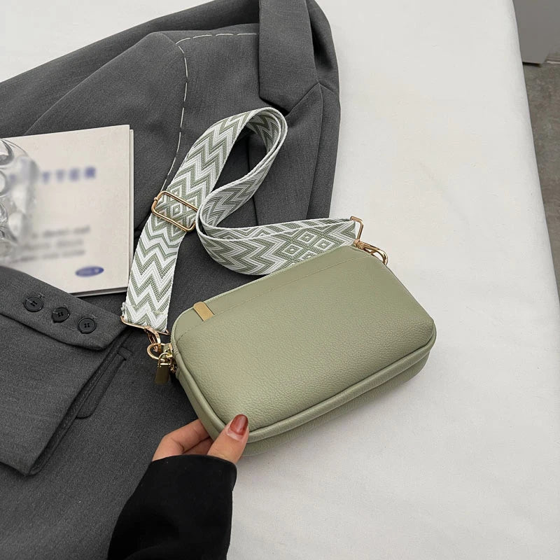 Minimalist Vegan Leather Crossbody Bag