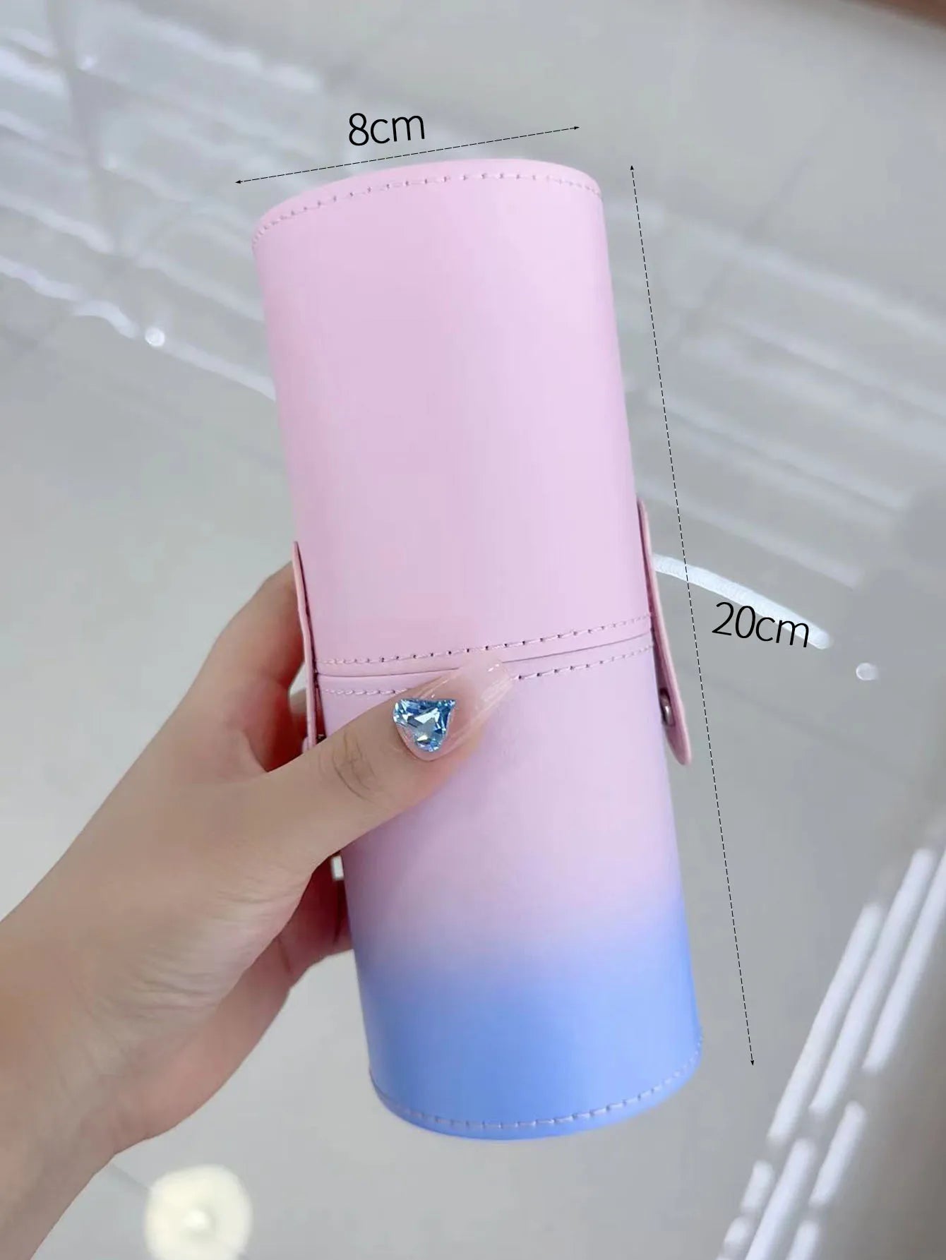 Large Capacity Cylinder Makeup Brush Organizer