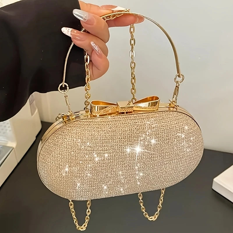 Luxury Sequined Crossbody Dinner Clutch