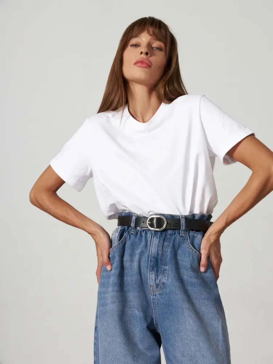 Casual Loose 100% Cotton T-Shirt
