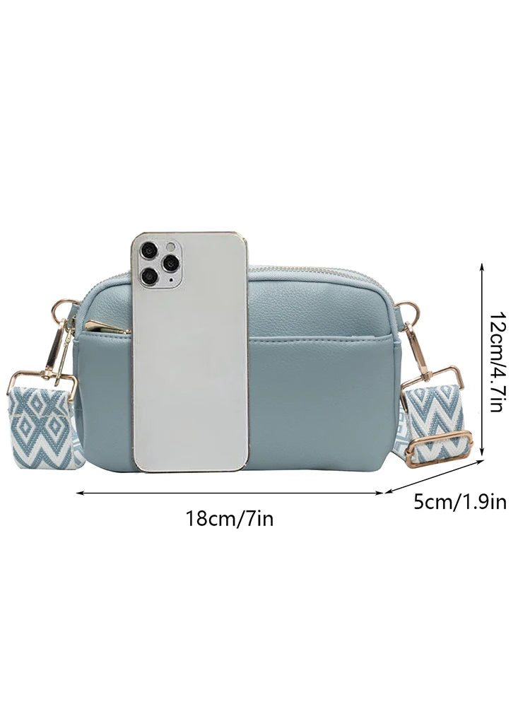 Minimalist Vegan Leather Crossbody Bag