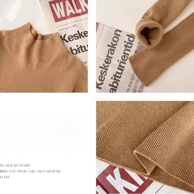 Chic Slim-Fit Knit Turtleneck Sweater