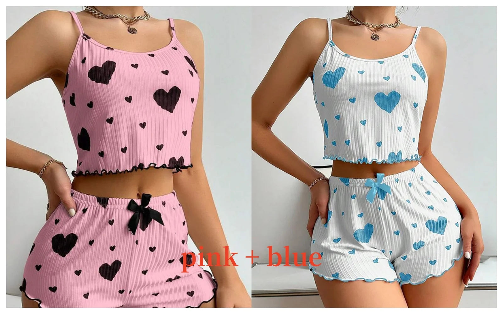 Soft Printed Tank and Shorts Sleepwear