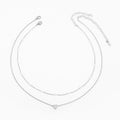 Multilayer Pearl and Heart Pendant Necklace