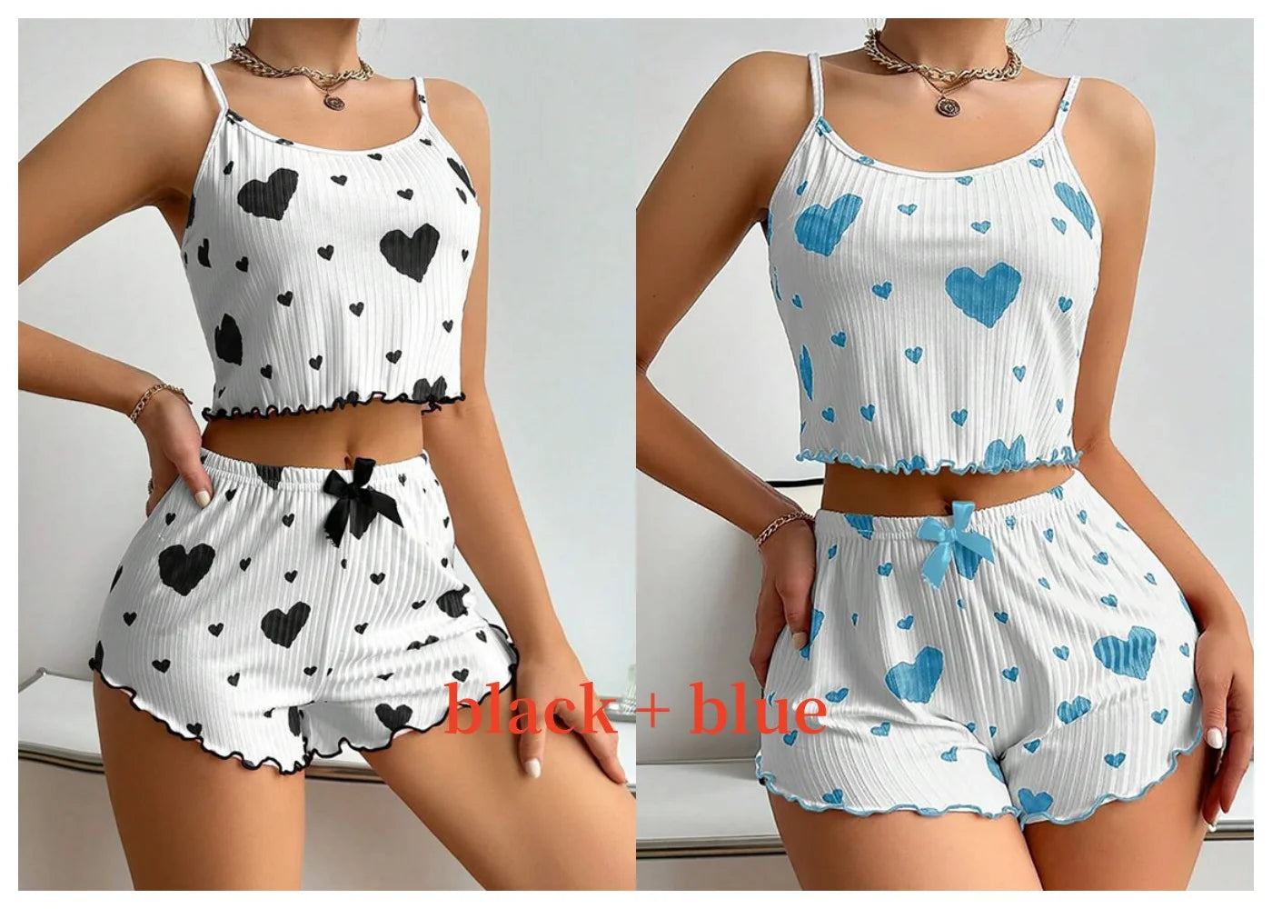 Soft Printed Tank and Shorts Sleepwear