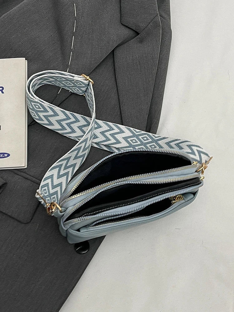 Minimalist Vegan Leather Crossbody Bag