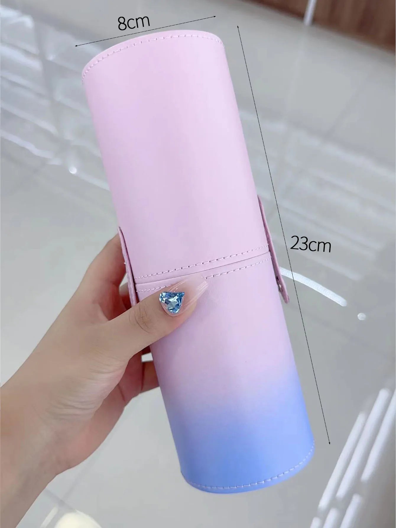 Large Capacity Cylinder Makeup Brush Organizer