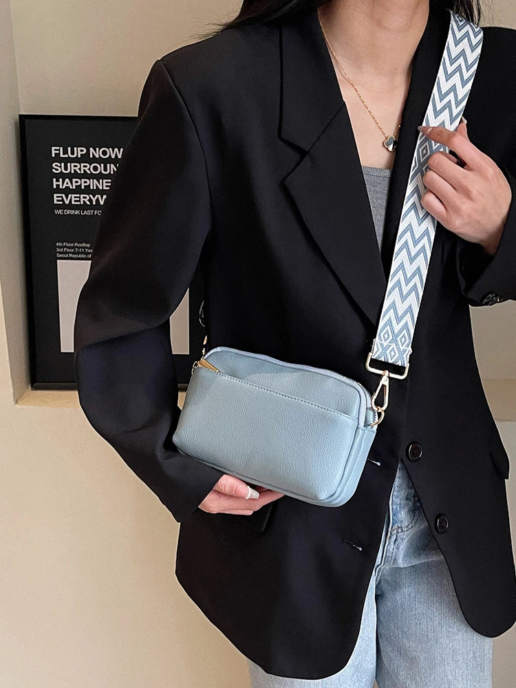 Minimalist Vegan Leather Crossbody Bag