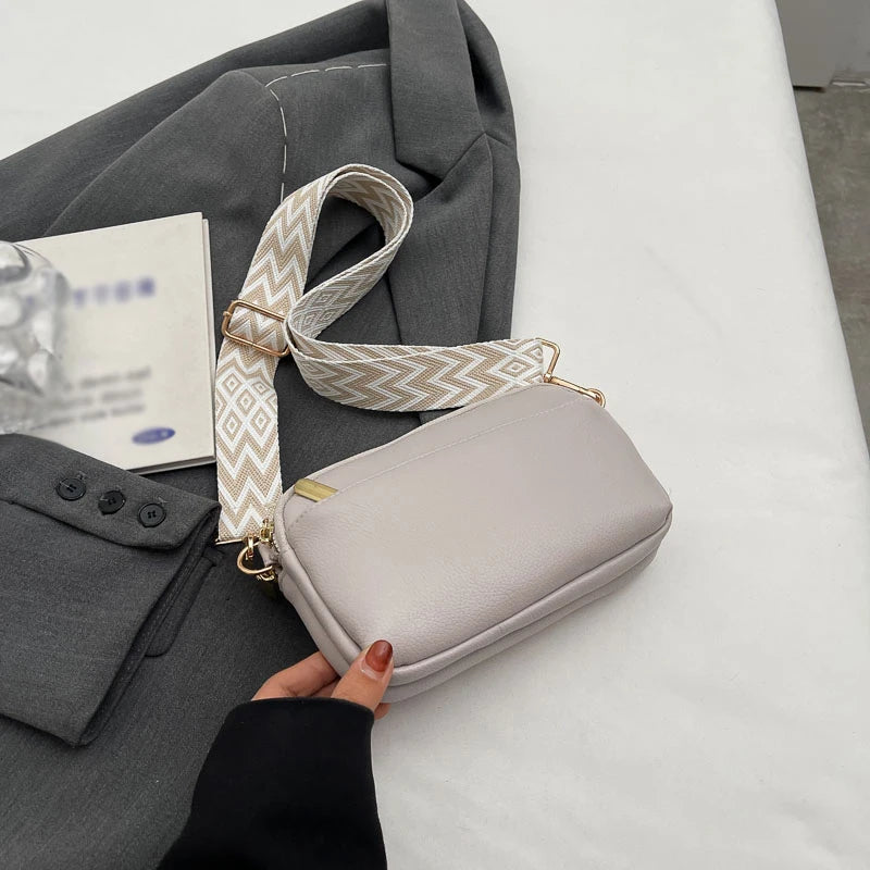 Minimalist Vegan Leather Crossbody Bag