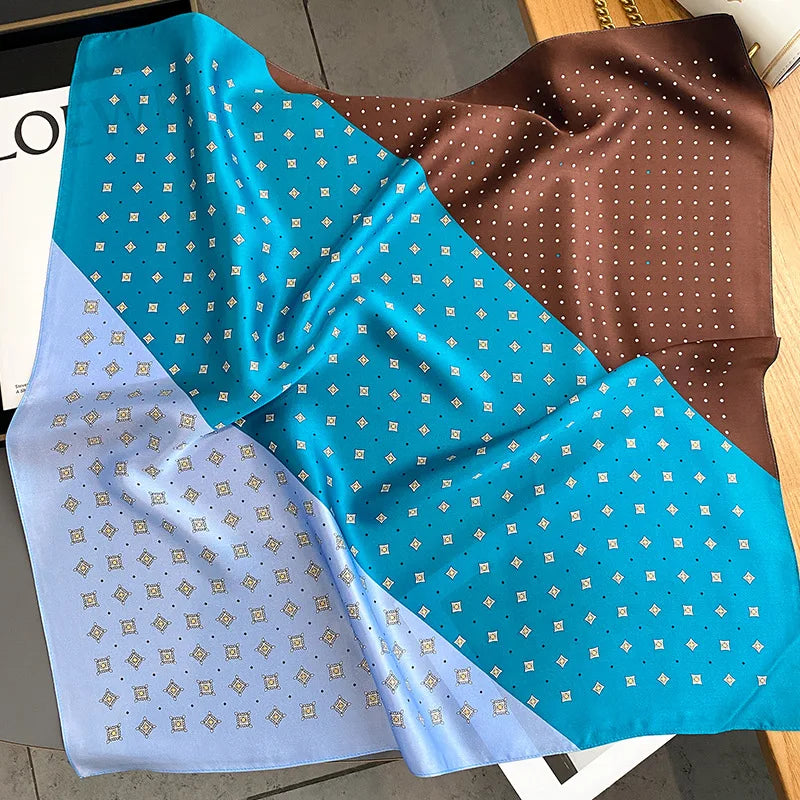 Elegant 100% Natural Silk Square Scarf
