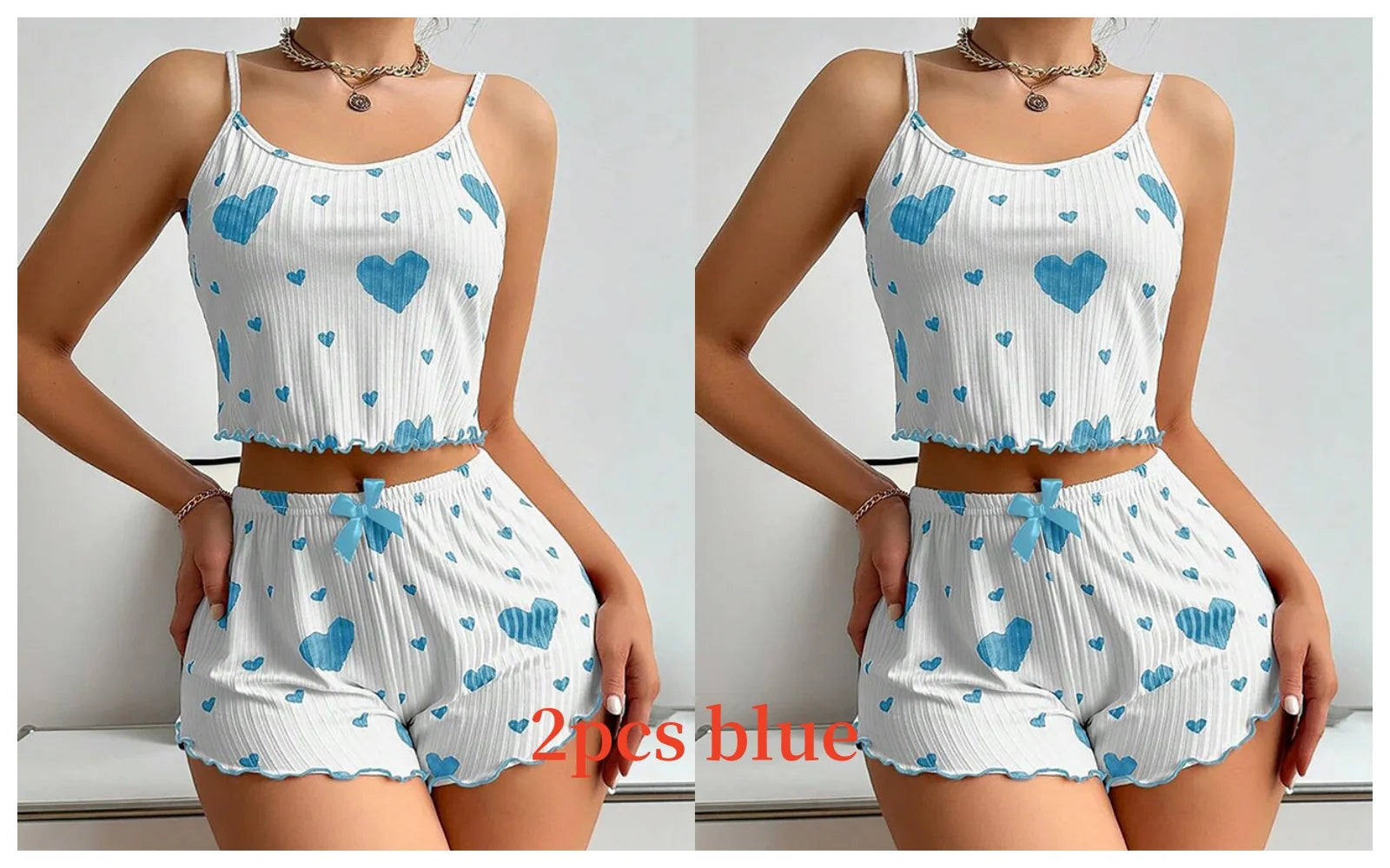 Soft Printed Tank and Shorts Sleepwear