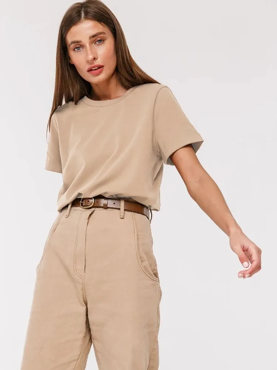 Casual Loose 100% Cotton T-Shirt