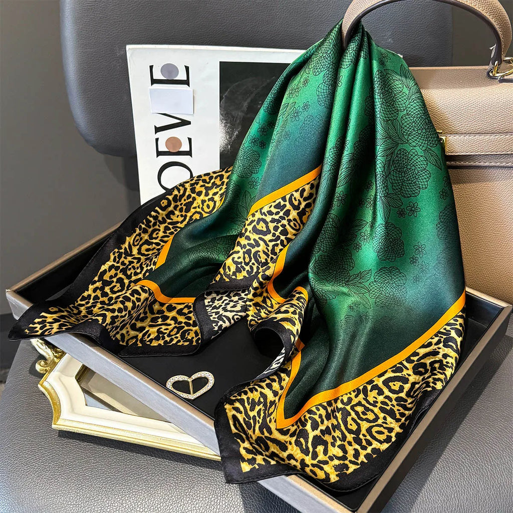 Elegant 100% Natural Silk Square Scarf