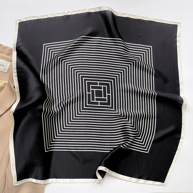 Elegant 100% Natural Silk Square Scarf