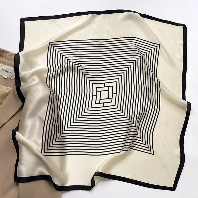 Elegant 100% Natural Silk Square Scarf