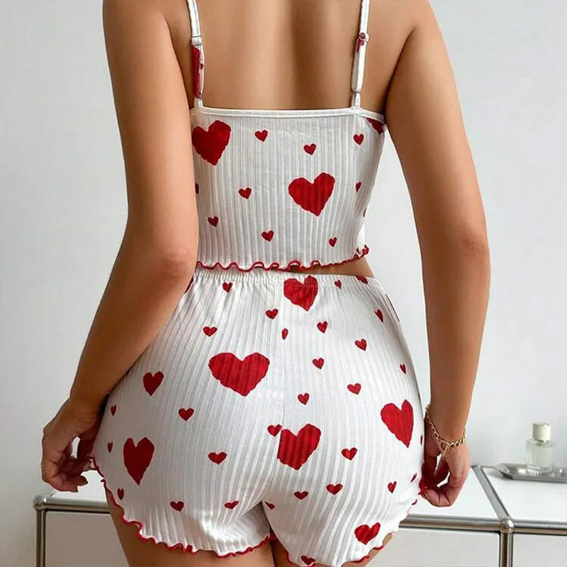 Soft Printed Tank and Shorts Sleepwear