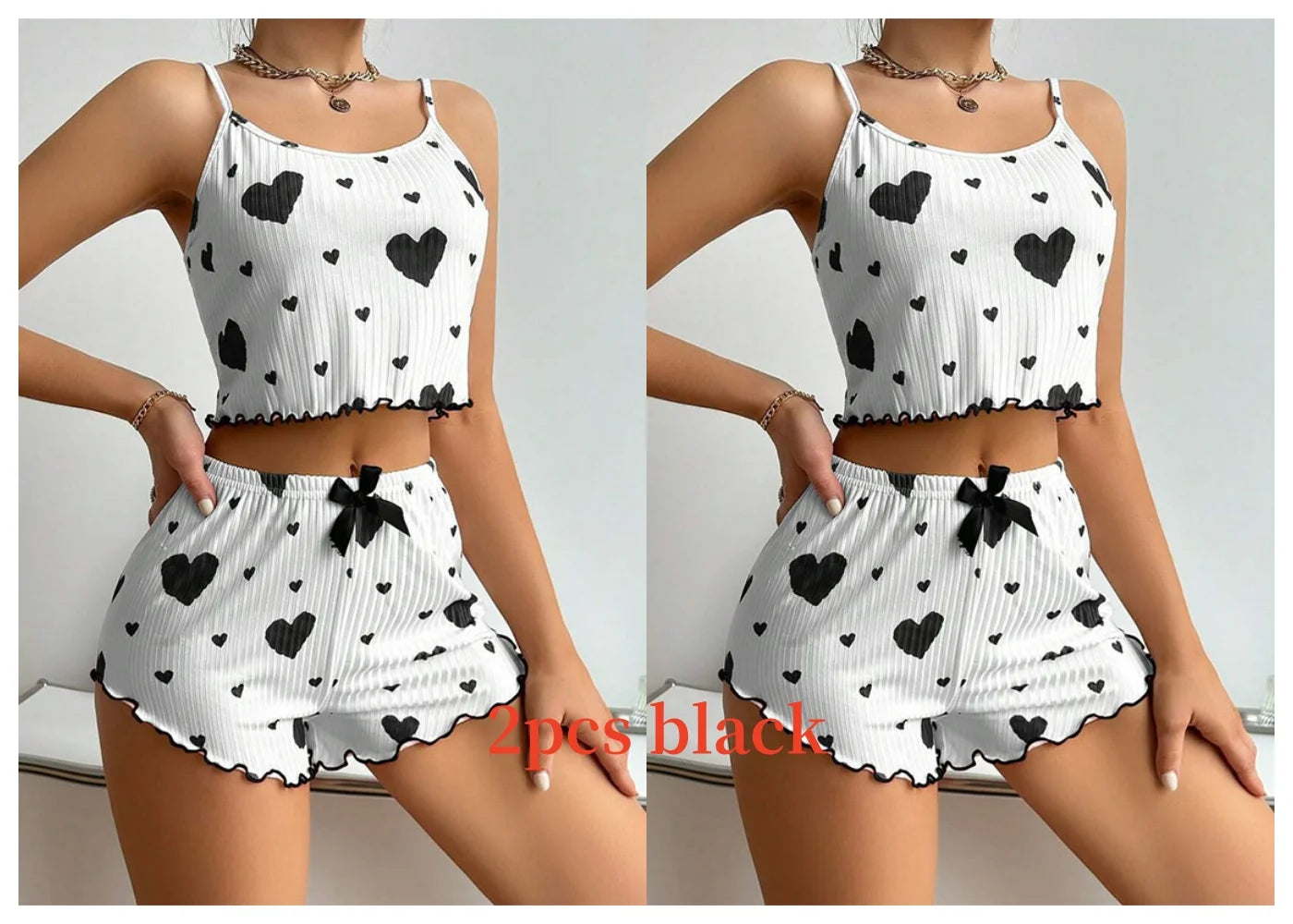 Soft Printed Tank and Shorts Sleepwear