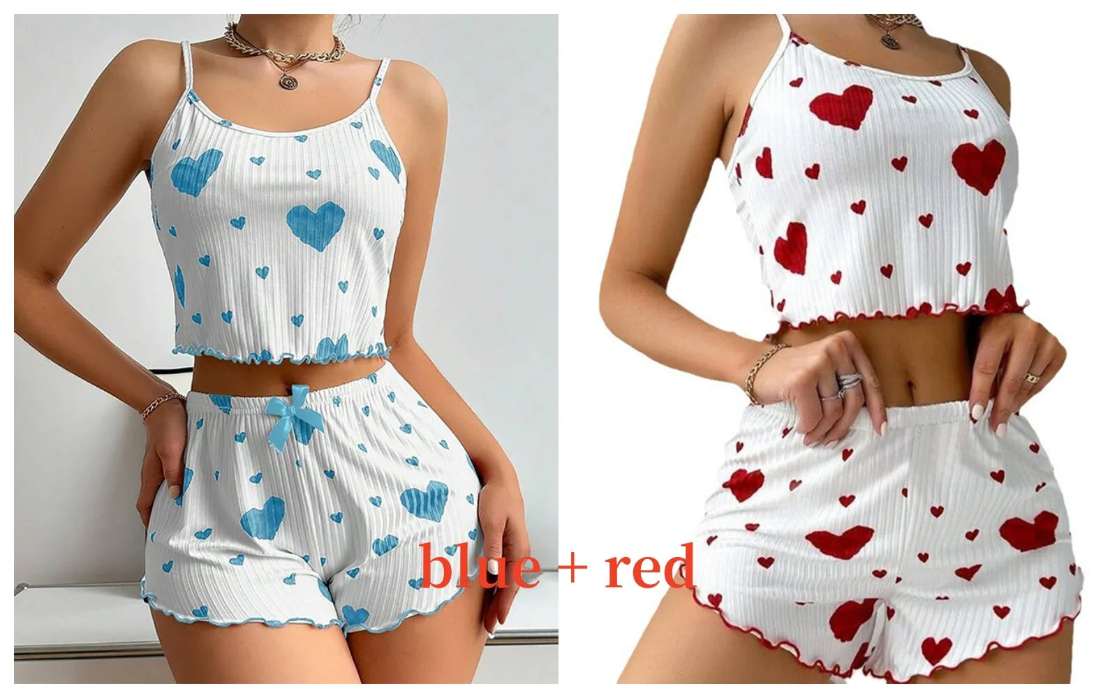 Soft Printed Tank and Shorts Sleepwear