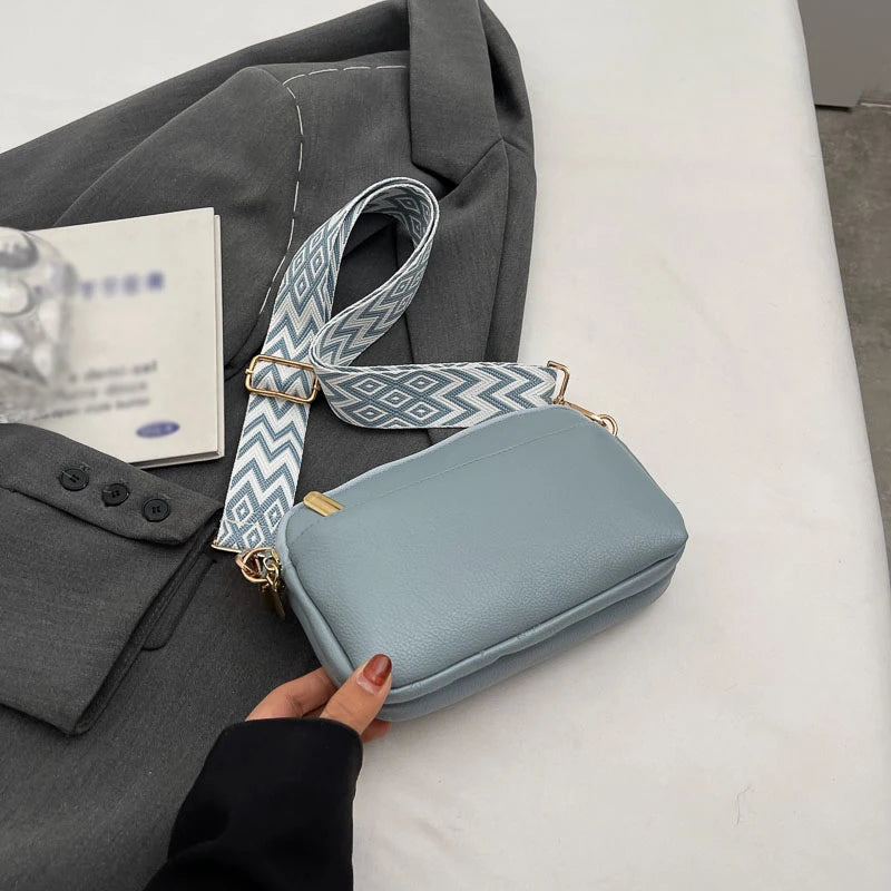Minimalist Vegan Leather Crossbody Bag
