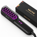 Hair Straightener Brush, Ionic Plus Steam Straightening Brush For Smooth, Anti-frizz Hair, Anti-Scald Ceramic Straightening Comb, Heated Straightener Brush Flat Iron Fast Heating For Home Salon